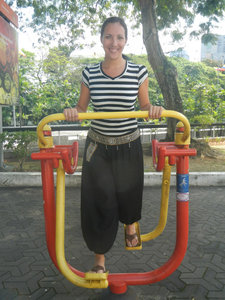 Spread out all through Asia are these playground gyms..how come the Western world hasn't caught on?!?