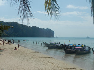 Our second much nicer beach in Krabi