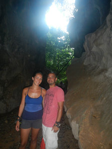 Inside the first cave we saw