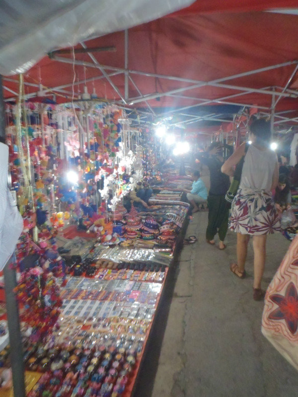 Colourful night market