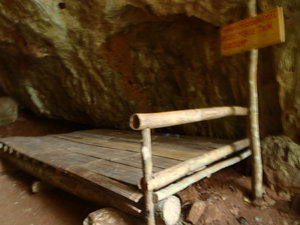 Assembly area around the cave