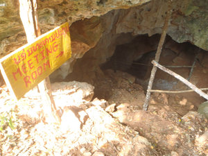 Meeting area inside the cave