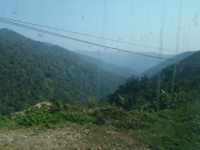 Scenery after departing the border