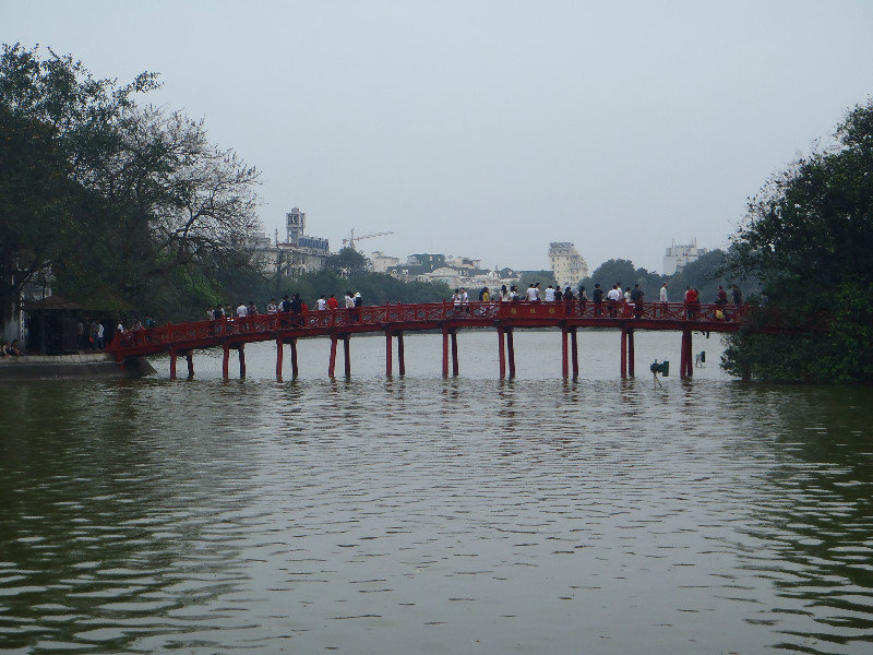 Bridge on the lake in the Old Quarter