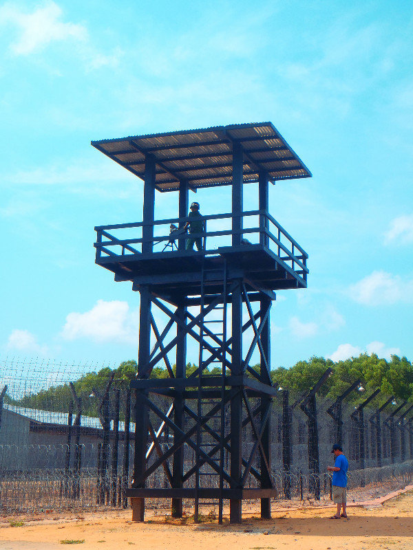 Guard tower at the Coconut Tree Prison - Phu Quoc