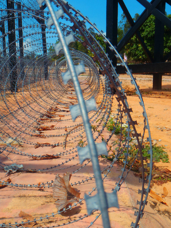 Prison barbed wire