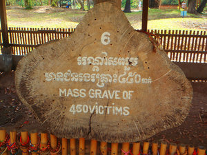 Mass grave sign - Killing Fields