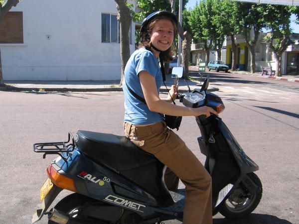 Me on the moped!