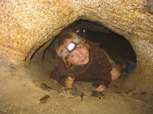 Ronan in one of Melville's Caves