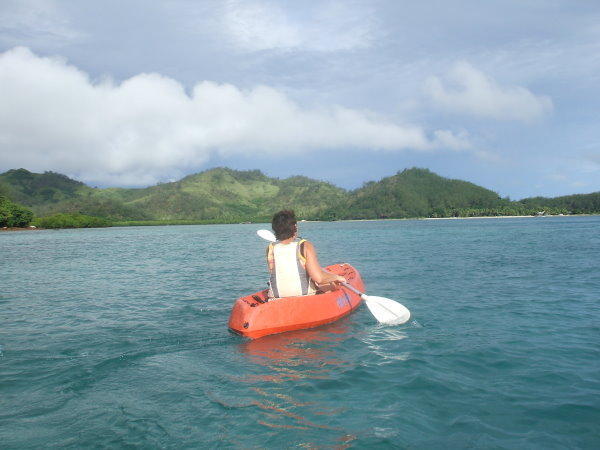Kayaking off Malolo