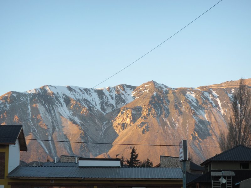 Mountains from the town
