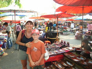 Thai Phae Gate, CM - This was the start of the Sunday Market - quite tame at this stage