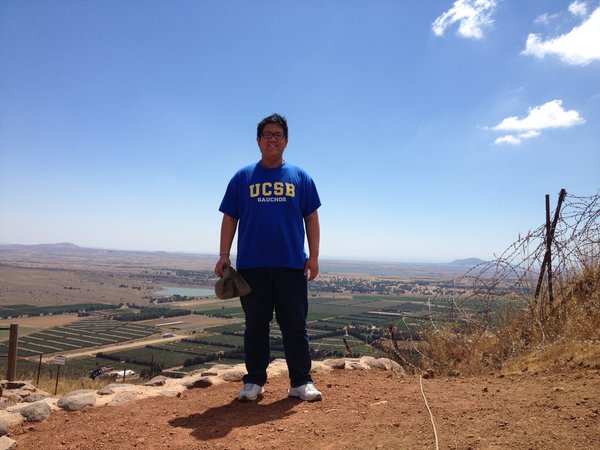 Overlooking the Golan Heights