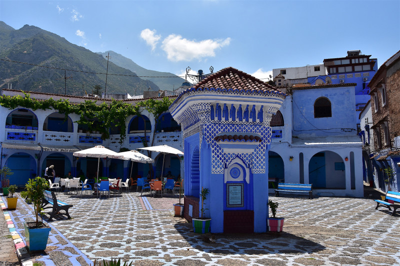 Colourful square, Chefchaouen
