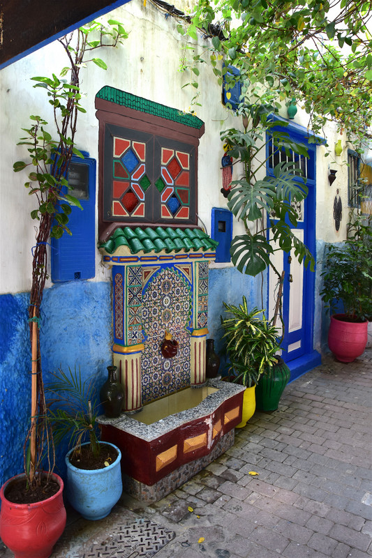 Community art - medina alleyway, Tanger