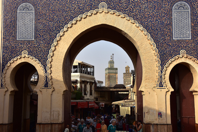 Main gateway (The Blue gate) to the medina, Fez