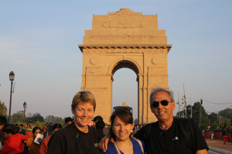 India Gate Delhi sunset
