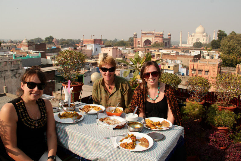 Lunch with a view - Agra