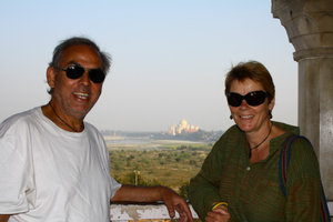 Taj views from the Agra Fort