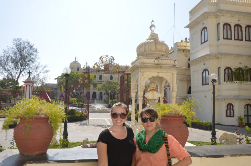 S & L at the City Palace Udaipur