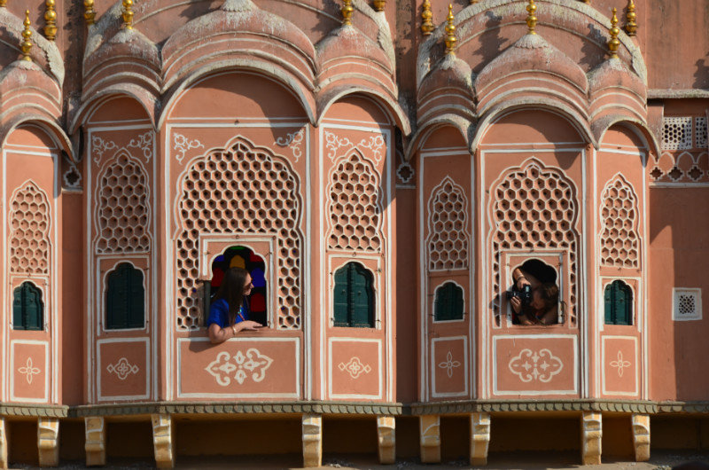 Scoundrels at the Hawa Mahal Jaipur