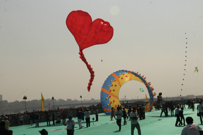 Kite Display, Kite Festival Ahmedabad