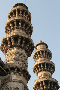Shaking minarets at the Sidi Bashir Mosque, Ahmedabad