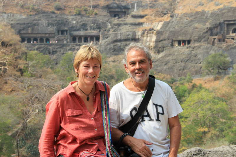 At Ajanta Caves
