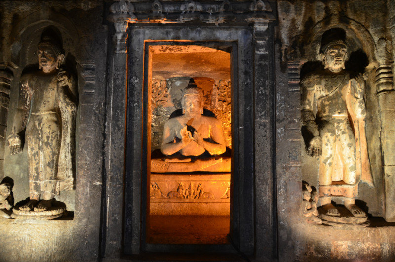 Bhudda statue - Ajanta caves