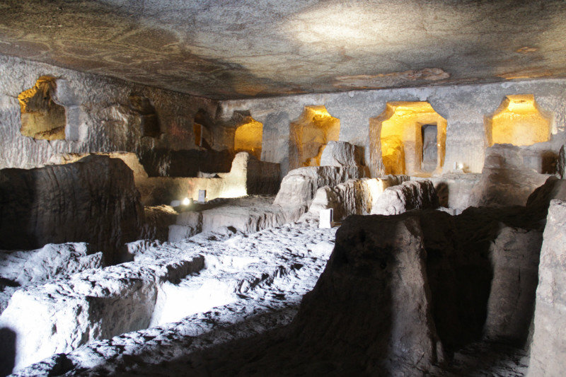 This is what it looked like before the sculptures took over - Ajanta