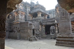 One view of the Kailasa temple Ellora