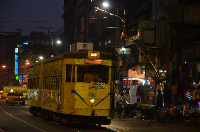 Howrah trams in the evening
