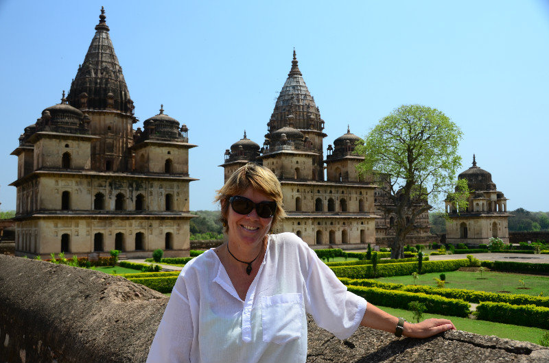 By the Chattris - Orchha