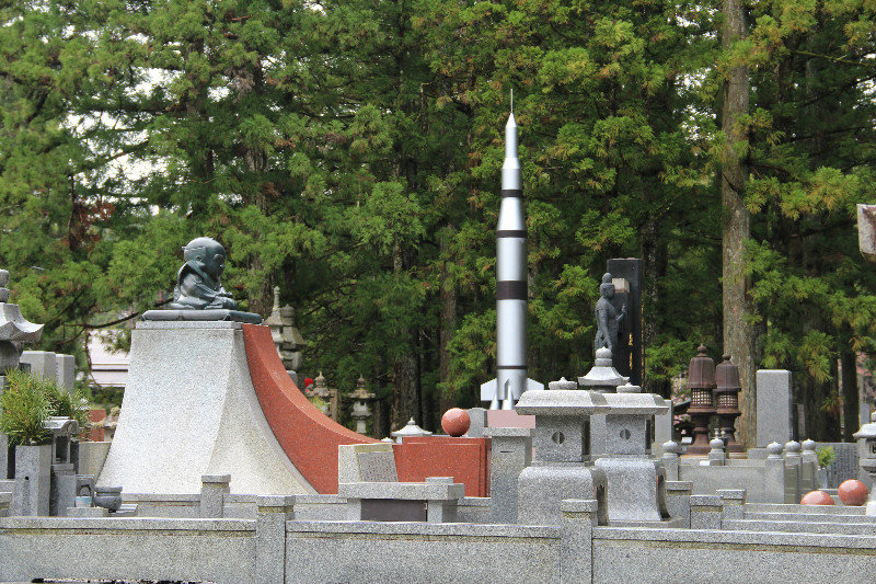 One of the more unusual graves, Okunoin cemetery, Koya San