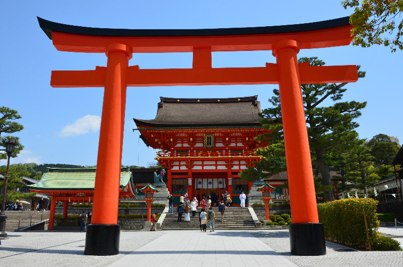 Entrance to Inari Temple - Kyoto