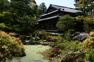 Tea House in Yoshikien garden - Nara