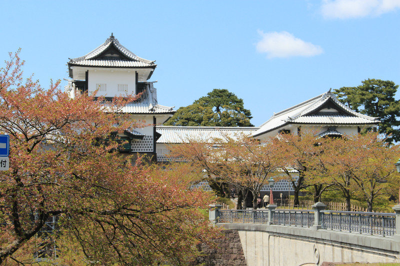 Kanazawa Castle - being restored