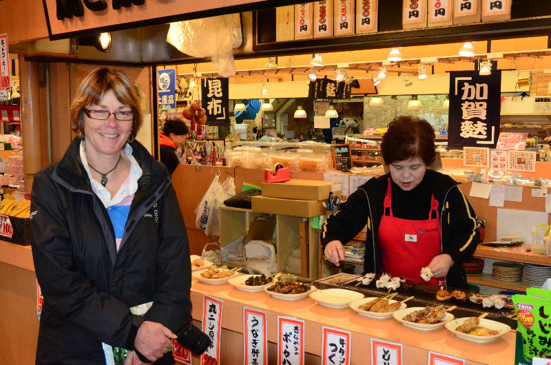 Street Seafood at Omi-cho market- Kanazawa