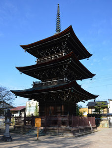 Pagoda in Hidokokubun-ji Temple Takayama