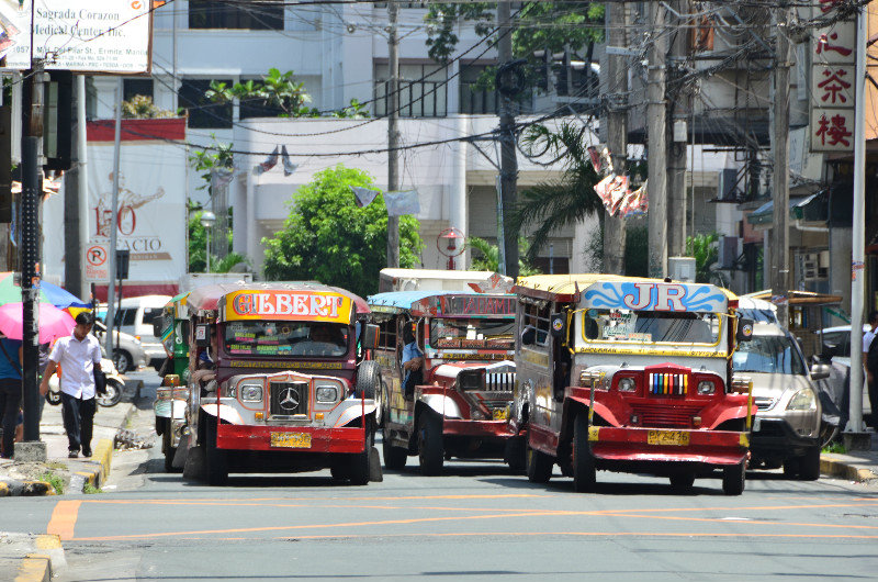 Jeepney rush hour Manila
