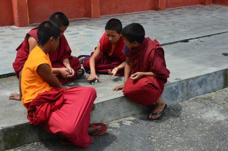 Monks at play - Phodong
