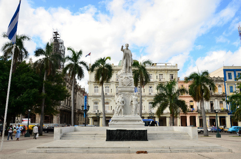 Parque Central Havana with Jose Marti statue