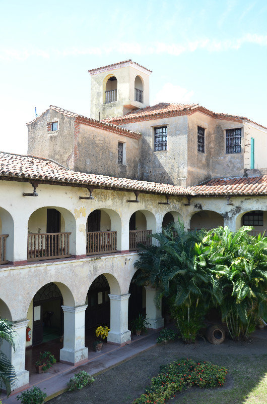 Peaceful courtyard in Museo de San Juan de Dios, Camaguey