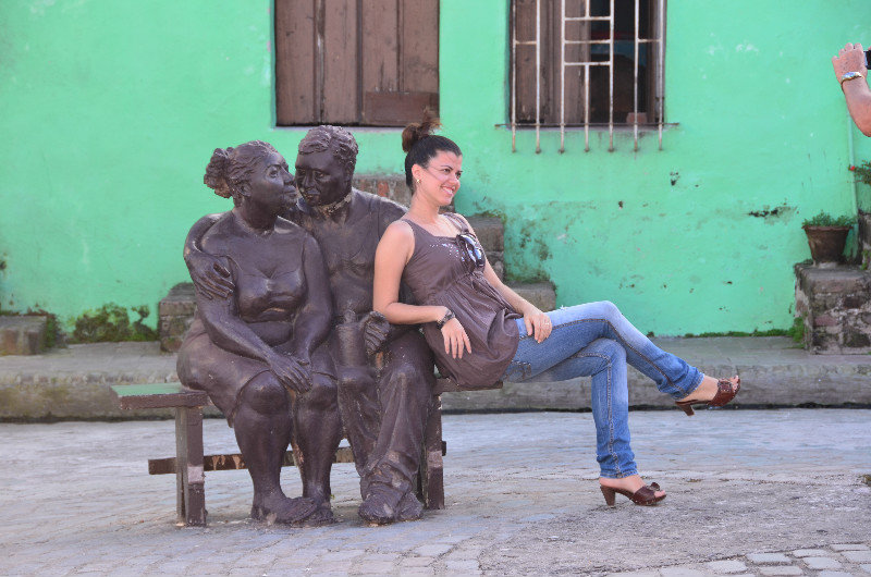 Sculptures at Plaza del Carmen, Camaguey