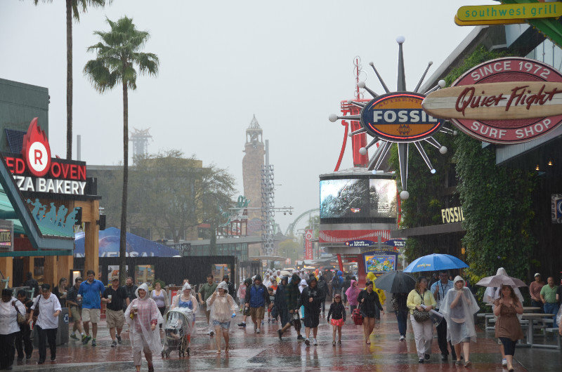 The rain came down - Universal Studios