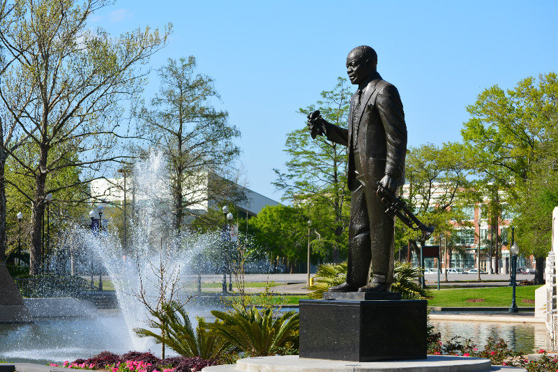 Satchmo's statue - local boy done good