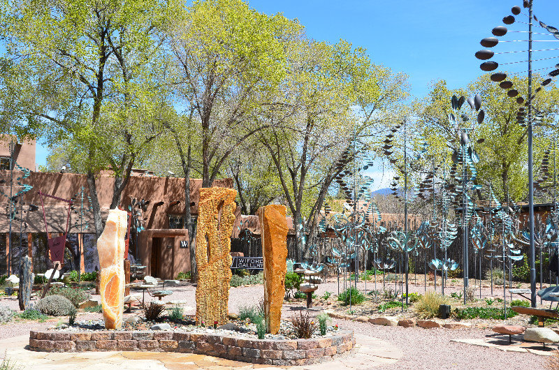 Wind sculptures, Art Gallery - Canyon Road Santa Fe