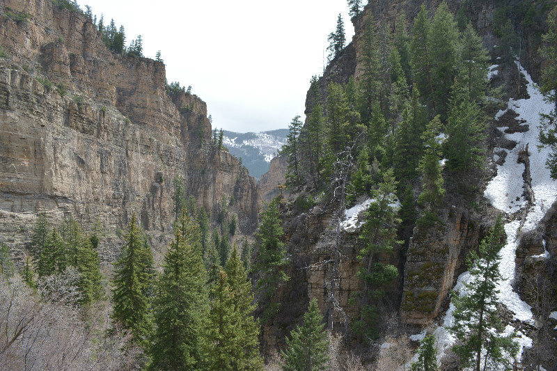 View along the Hanging Lake Trail