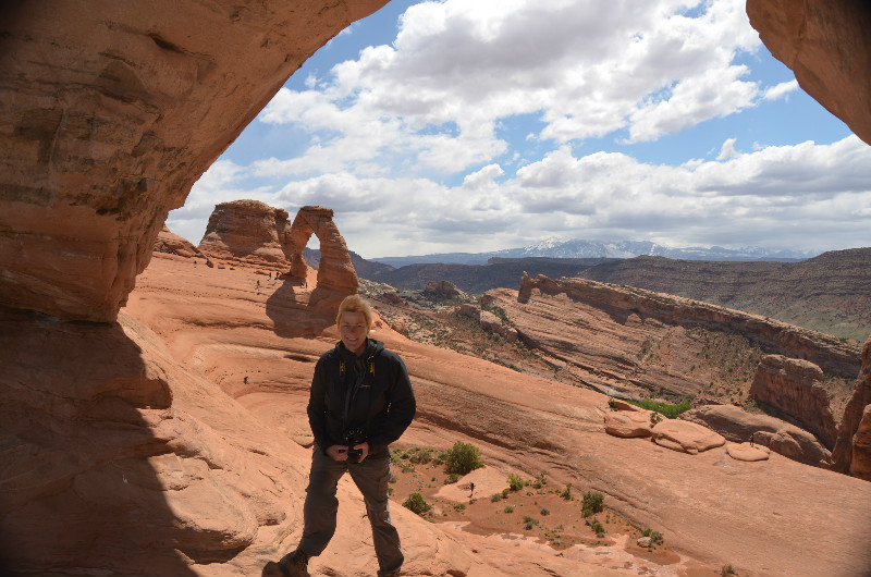 A window at Delicate Arch - Arches NP