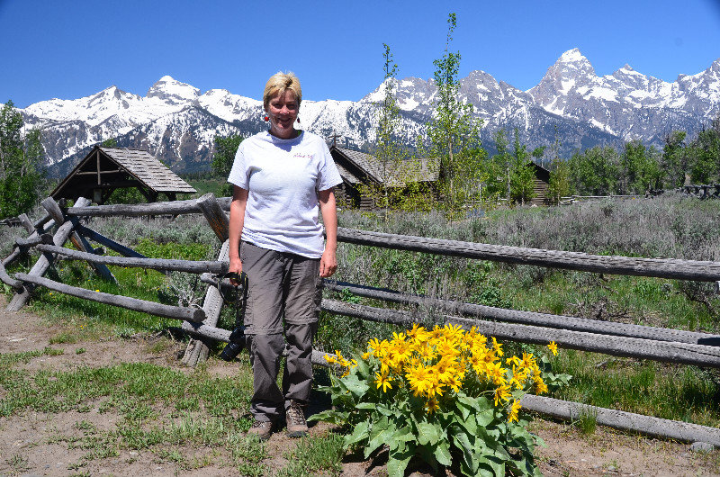In front of the Chapel of The Transfiguration - Grand Teton